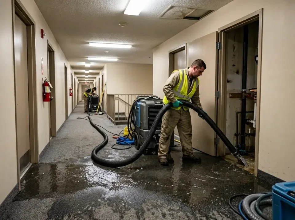 multi-unit-apartment-hallway-f-005 — frequently asked questions, Emergency Burst Pipe Water Extraction & Removal in Fort Mea…